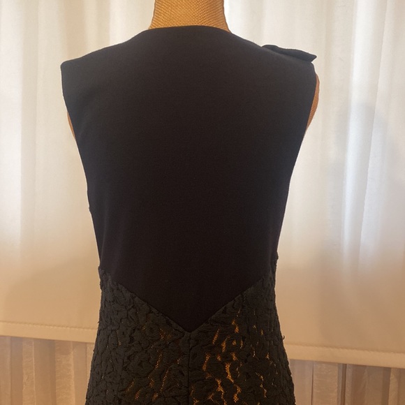 VDP collection fabulous dress, black lace on gold lining, rhinestone details, M - Picture 7 of 16